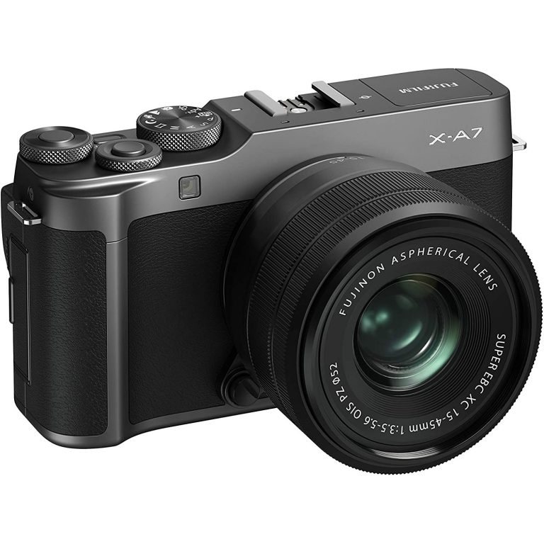 Fujifilm X-A7 Mirrorless Camera (Dark Silver) with Black XC15-45mm Lens